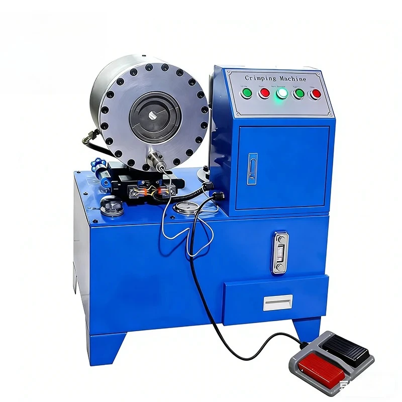 Customized MK-90 220V Hydraulic Hose Crimping Machine Electric round Pipe Shrinking Equipment for Rubber Product Making