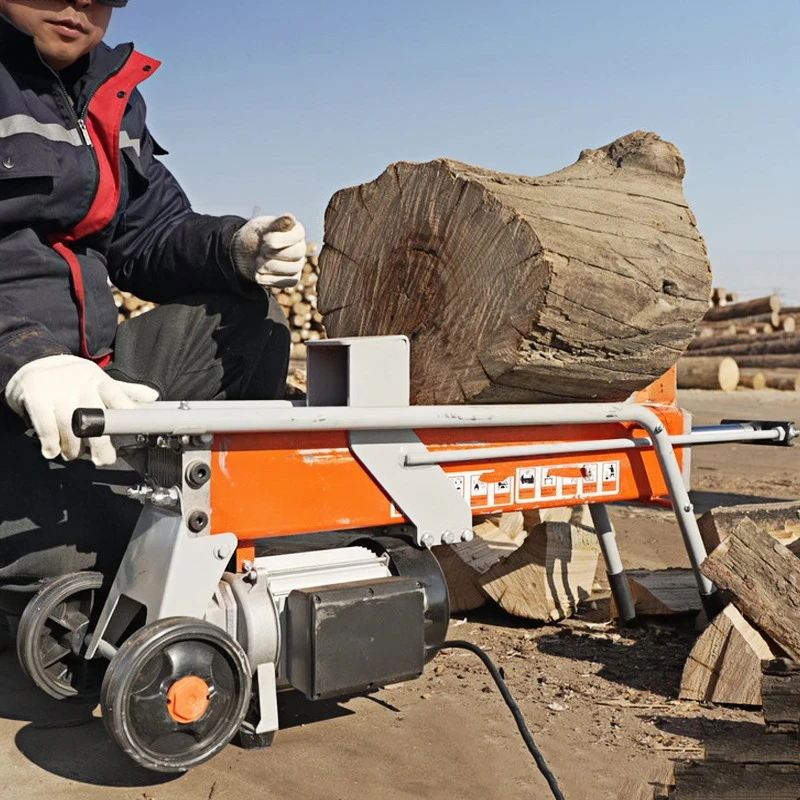 

HYSTRONG Маленький электродвигатель 8T Деревянный процессор Горизонтальный дровокол для дерева