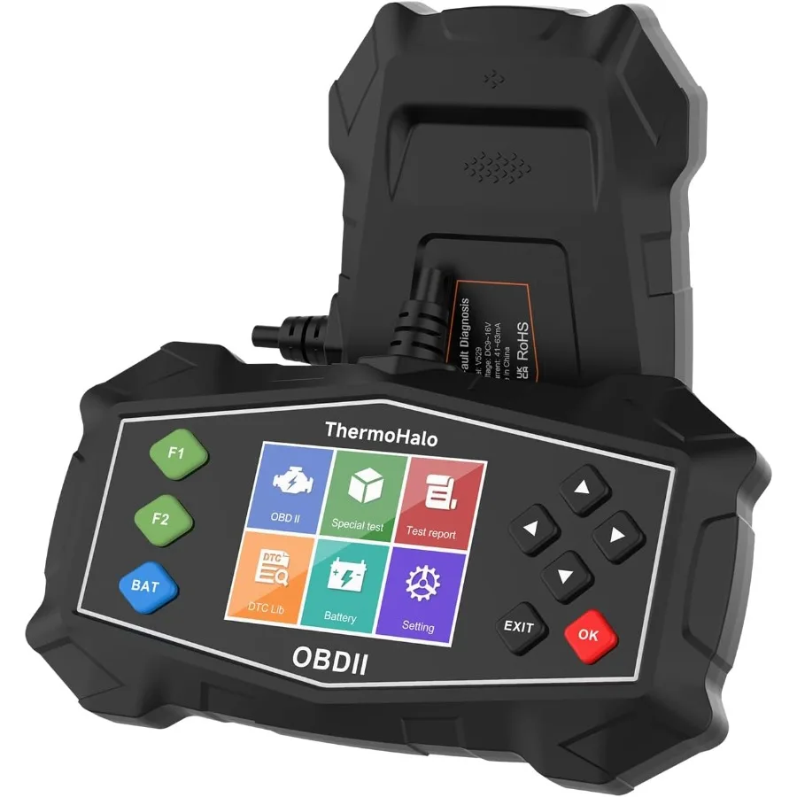 Professioneller OBD2-Scanner, Autodiagnosetool, OBDII-OBD-Codeleser mit verbessertem Check, Diagnose-Scanfunktion für Motorlicht