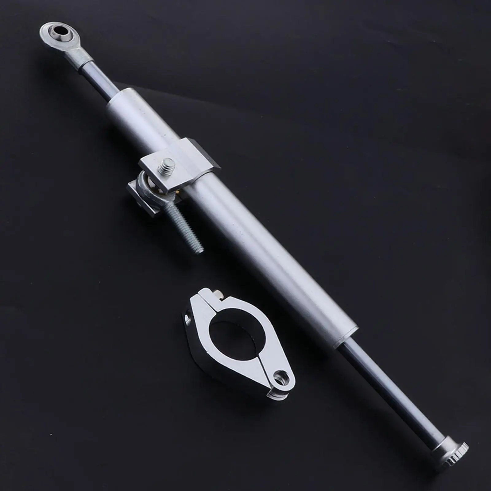 

Front Steering Damper Stabilizer Adjustable Twin Tube Clamp Aluminum Alloy Damping Device for Motorbike Safety