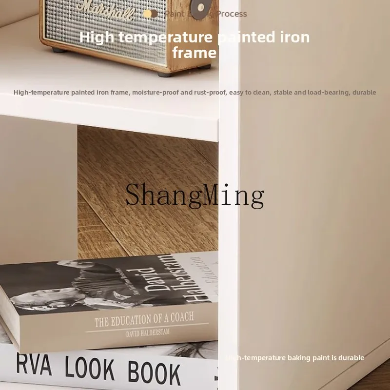 ZYYcreamスタイルのリビングルーム用ソファの端に置く、少数の錬鉄製の丸いガラス製コーヒーテーブル