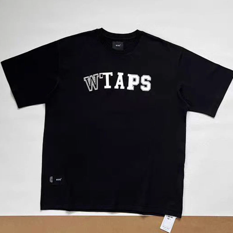 Summer New Wtaps T-shirt Japanese High Street Minimalist Neutral Style Heavy Cotton Short Sleeve Wtaps Top Tee