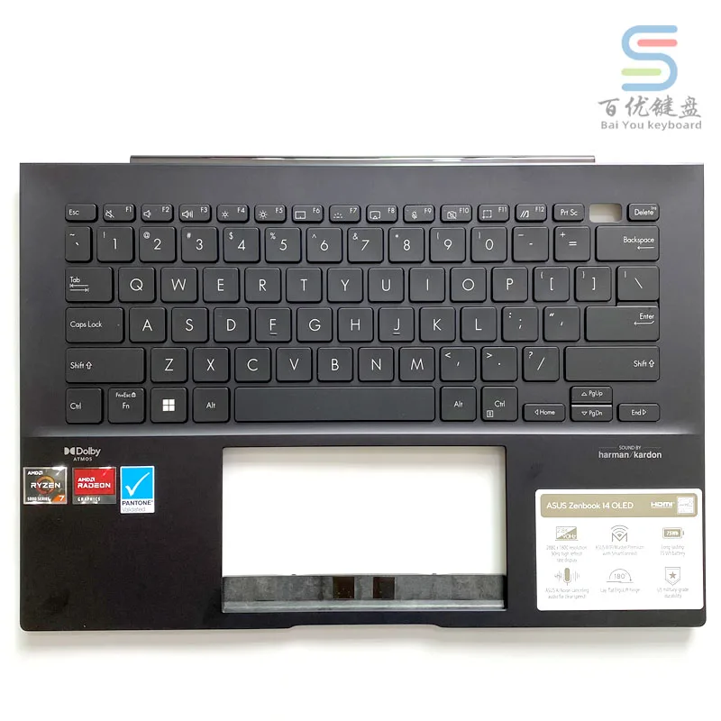 for Asus Zenbook 14 OLED UX3402 Lingyao S13 X13 UM5302 Laptop Keyboard C Case UA74LN_C01