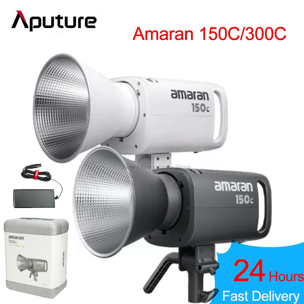 

Aputure Amaran 150C,300C RGBWW Studio светодиодный Video светильник 2500K-7500K освещение для фотосъемки в реальном времени