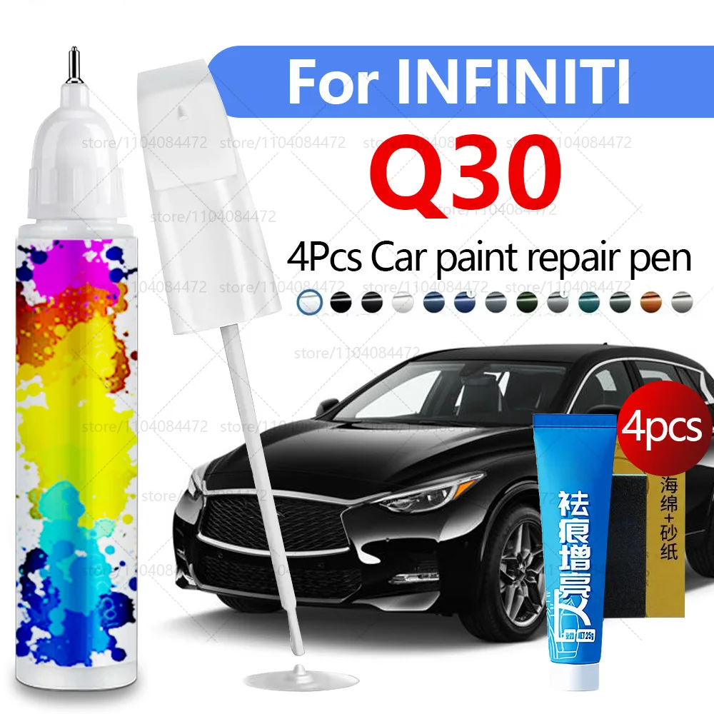 

Ручка для ремонта автомобильной краски для INFINITI Q30 2015-2019 аксессуары для ремонта царапин краски 4 шт. черный KH3 коричневый CAS синий RBN белый QAA красный