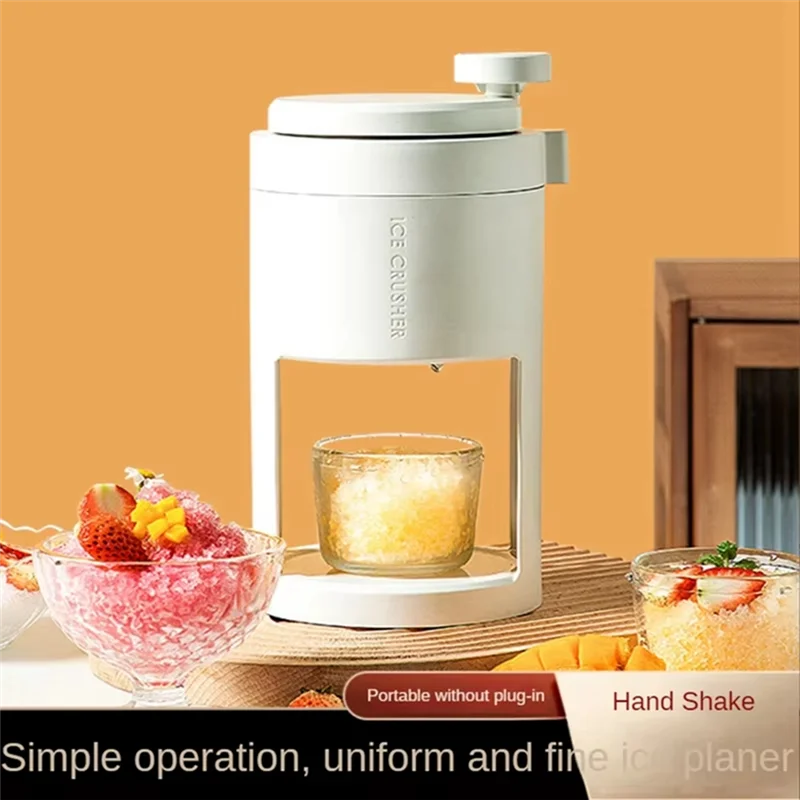 

【MEET】Snow Manual Ice Crusher-Summer Ice Shaver Crusher Tool, Handheld Ice Crushers For Cafe Bar Kitchen