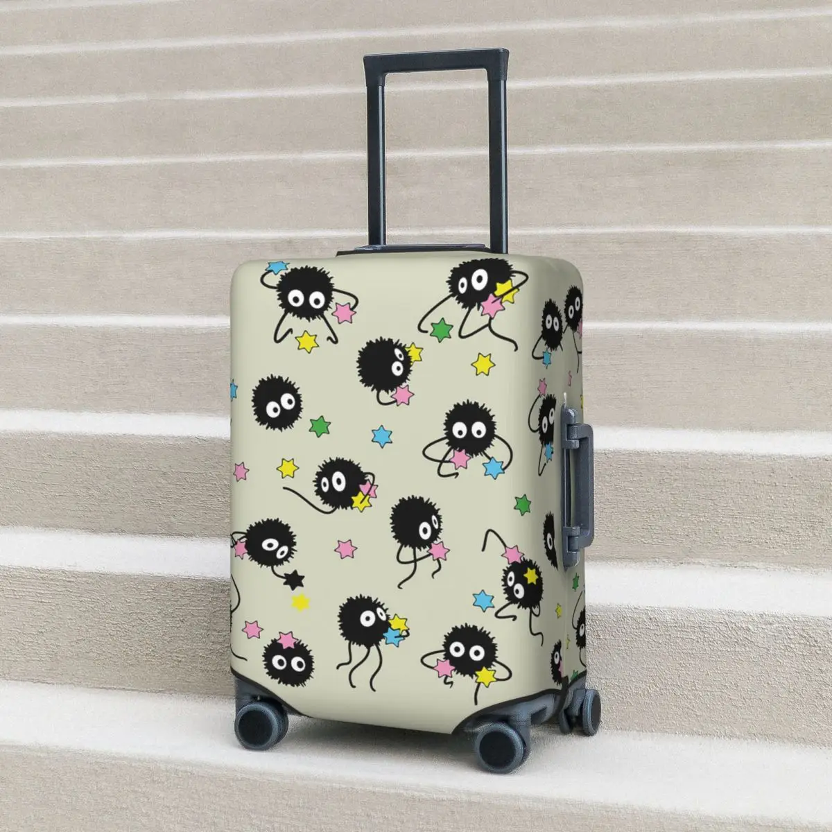 

Soot Studio Ghibli Suitcase Cover Protection Elastic Trip Luggage Protector Covers for 18-32 Inch