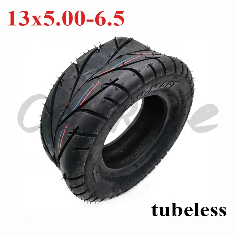 13 Inch 13x5.00-6.5 Tubeless Tyre for Go-Kart Scooters Motorcycle FLJ K6 Tire Vacuum  wheel Scooter Accessories 13*5.00-6.5