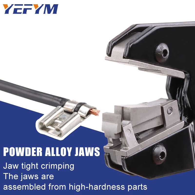 4.8/6.3 Plug-in Flag Welding Terminals L Shape Terminals Chicken claw type Crimping Tool YF-10FL AWG 20-13 (0.5-2.5mm²)