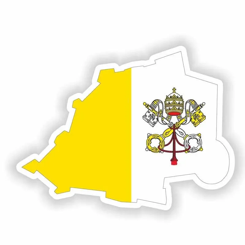 

Creative Vatican Map Flag Decal Bike Car Sticker Accessories