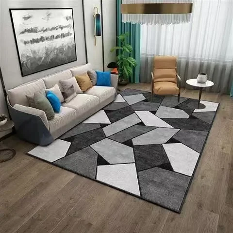 

Modern Simple Crystal Velvet Carpet Living Room Sofa Coffee Table Cushion Bedroom Study Office Cushion Home Decoration