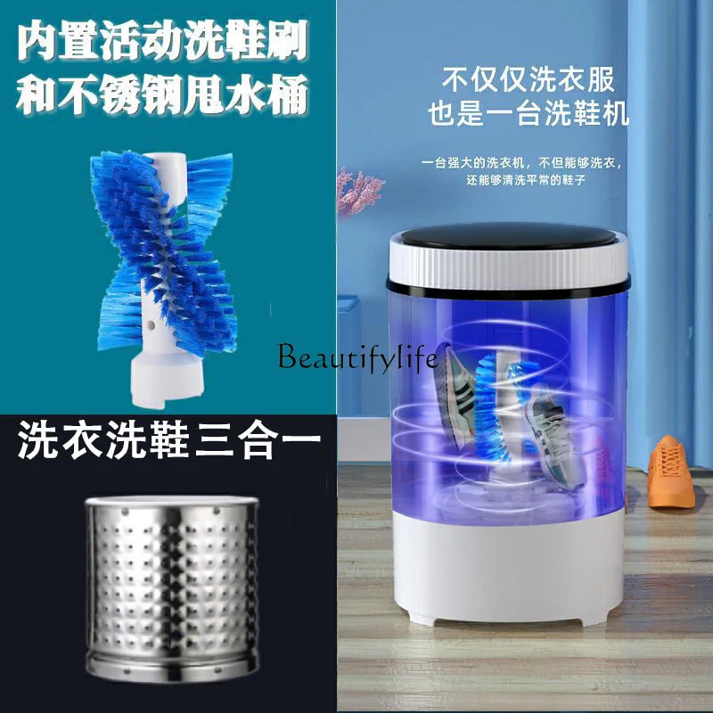 110V large capacity full household semi-automatic washing machine blue light small multi-function