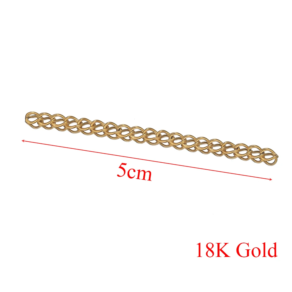 Cadena de cola de extensión de acero inoxidable, 50 piezas, 5cm, 2 pulgadas, conector extendido para manualidades, joyería, pulseras, collares,