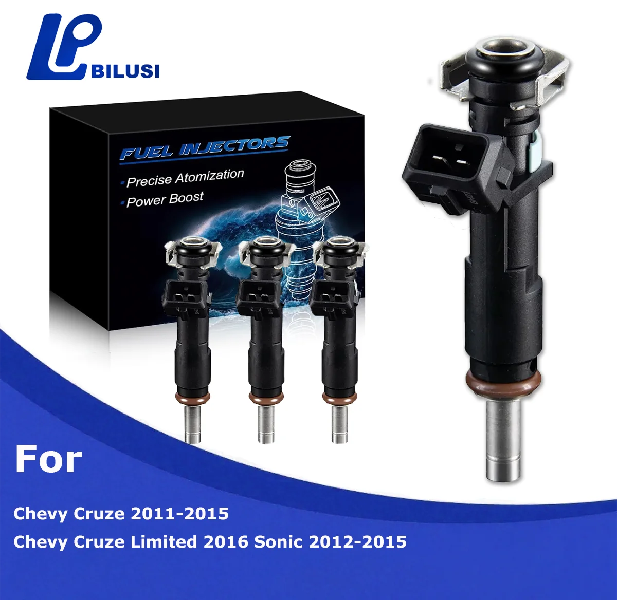 

Bilusi Upgraded FJ1153 Fuel Injectors 1.8L L4 For Chevy Cruze 2011-2016 Sonic 2012-2015 800-2189N