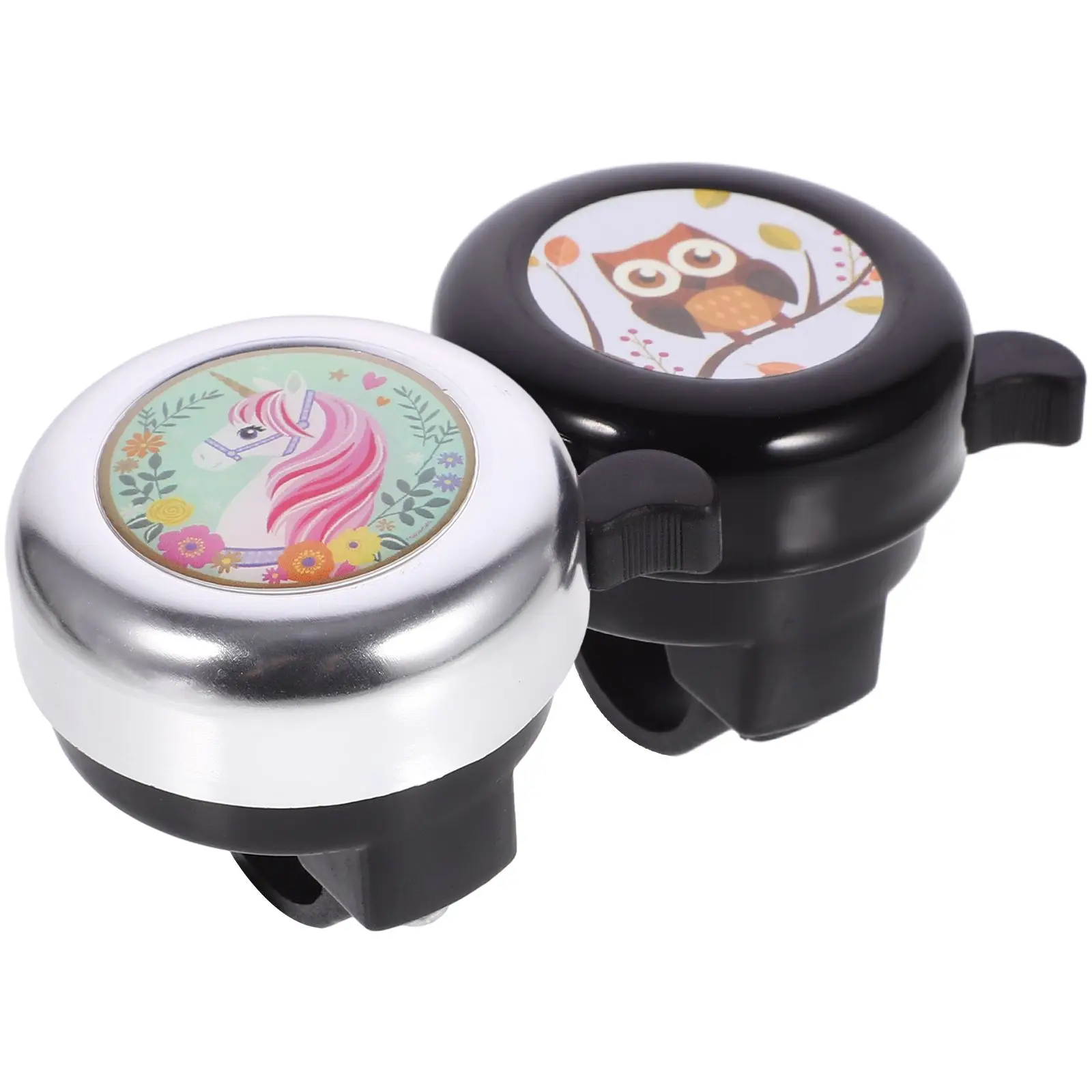 

2pcs Children's Bike Bell Cute Cartoon Bicycle Bells for Kids Scooter Tricycle Loud Sound Plastic Durable Gifts Bike Accessories