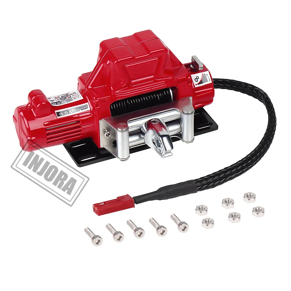 INJORA Metalen Lier Draadloze Afstandsbediening Systeem voor 1:10 RC Crawler Auto Axiale SCX10 90046 TRX4 TRX6 Gen8 Upgrade Onderdelen