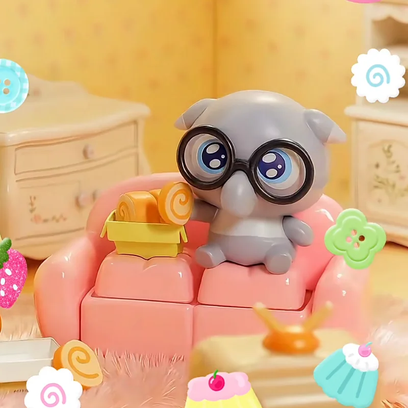 

Official Yimotapir 3d Keycap Snack Party Series Blind Box Cute Tapir Collectible Figure Kawaii Gift Practical Decorations Hot