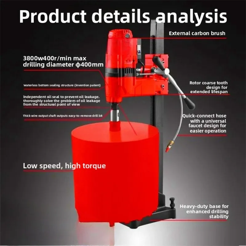 Vertical sampler, water drill, water drill, concrete drilling core, air conditioner drilling machine
