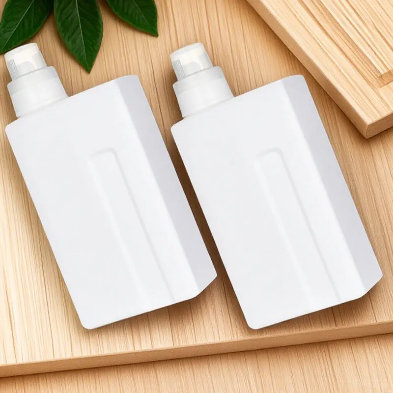 Botellas vacías de detergente para ropa, rellenables, reutilizables, a prueba de fugas, para champú, jabón, loción, gel de baño, lavado de manos, 2 uds.