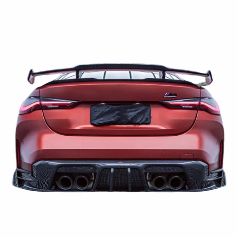 

Carbon Fiber Rear Diffuser Spoiler for B M3 M4 G80 G82 Body Kit Front Bumper Edge Side Skirts Rear Diffuser