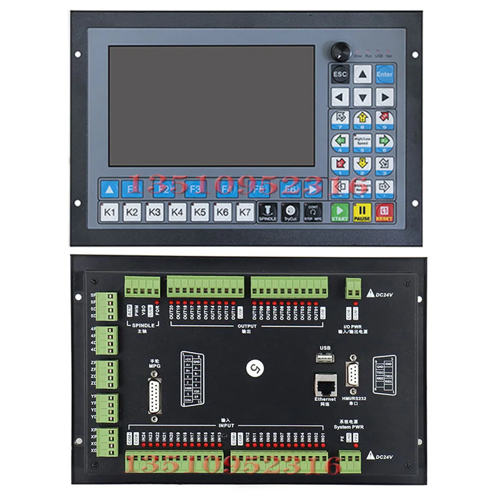 CNC 3/4/5 แกน DDCS-EXPERT/M350 off-line ชุดควบคุมอิสระใช้สําหรับเครื่องจักรกล CNC และแกะสลักเปลี่ยน DDCSV3.1
