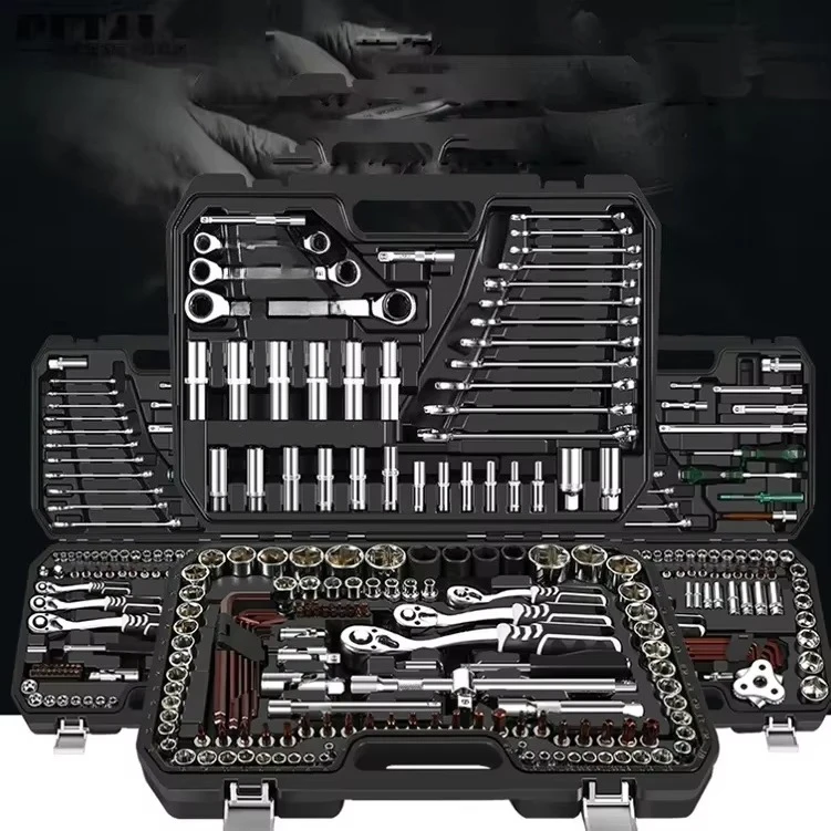 150 Pieces OEM Carbon Steel Repair Sockets Hard Case Car Wrench Hand Tools Auto Repair Tool Set
