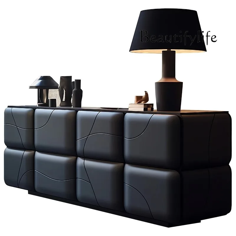 

Italian design art simple living room home dining side cabinet post-modern light luxury furniture