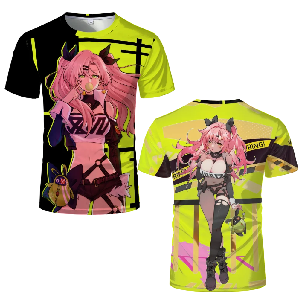 New ARPG Game Zenless Zone Zero Nicole Demara 3D Printed t shirts Men Women Short Sleeve T Shirt Harajuku Anime Tee Top Clothing