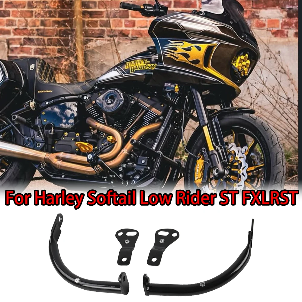 

Комплект опорных план переднего обтекателя для Harley Softail Low Rider ST FXLRST 117 2020-2024, кронштейн стабилизатора из алюминиевого сплава