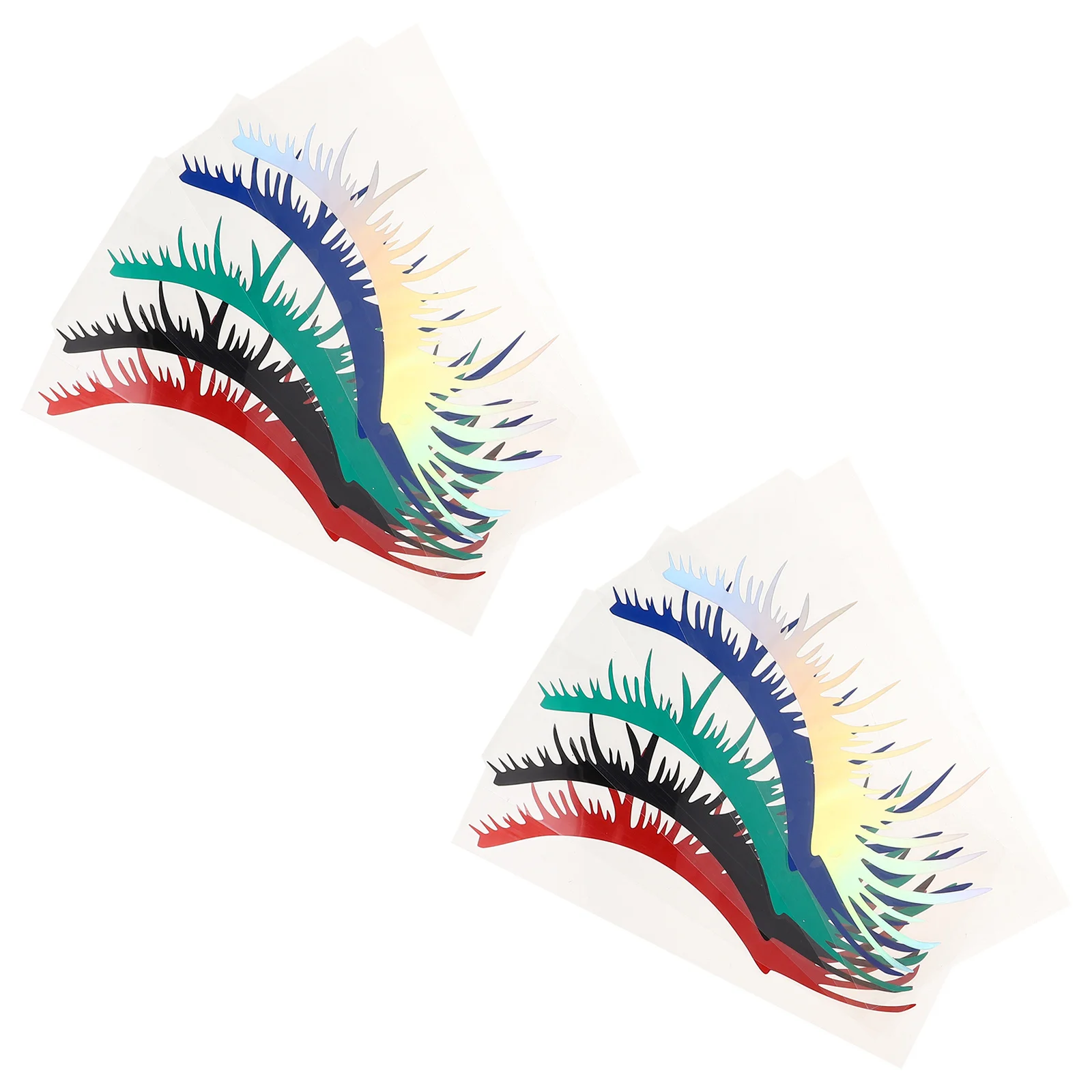 

5Pairs Car Headlight Eyebrow Reflective Stickers Long-Lasting Waterproof Decals Headlight Protection Eyelashes for Cars