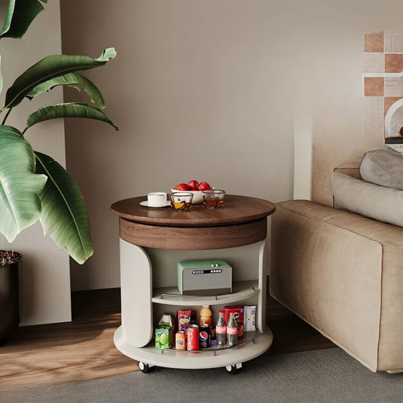 

Coffee Table Mobile Bedside Tables Tv Nordic Aesthetic Room Modern Desks Luxury Hall Service Mini Lifting With Wheels Furniture