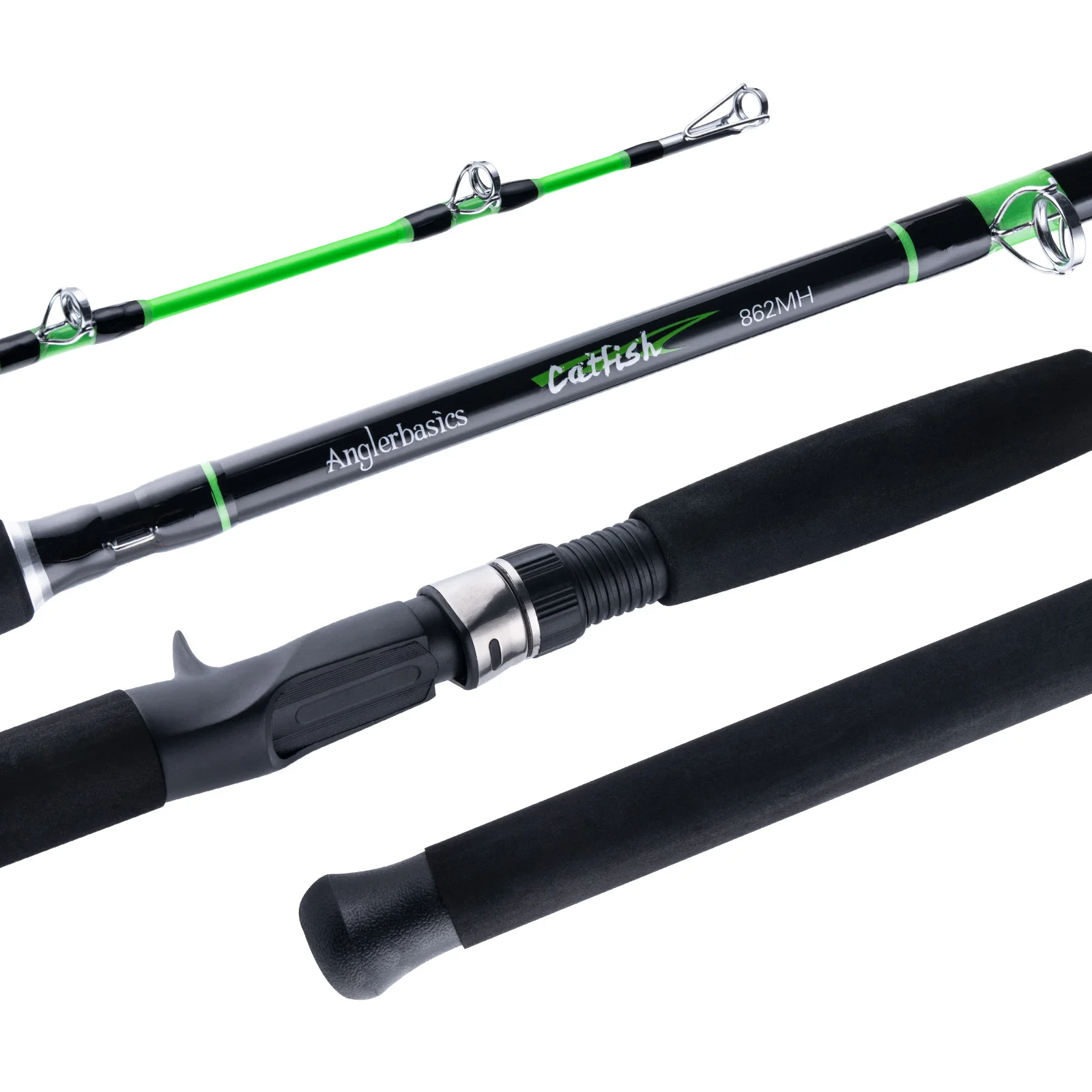 

Goture Anglerbasics Catfish Casting Rod 2.28-2.59m Portable Travel Boat Rod 2 section Catfishing Rods for River Lake Freshwater