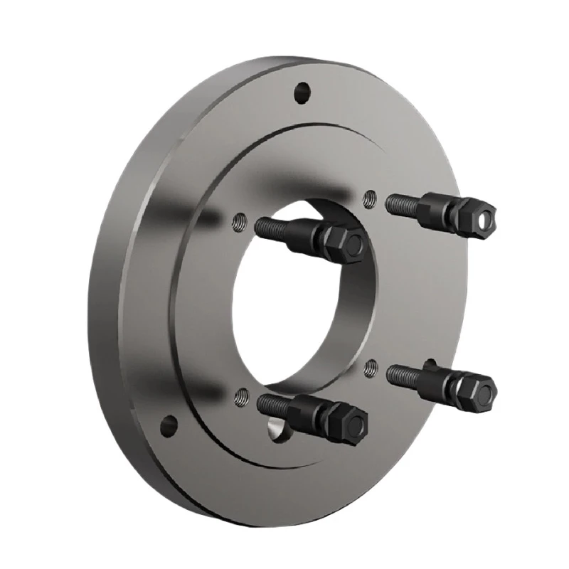 Torno cnc máquina ferramenta eixo c-tipo placa de flange três mandíbulas quatro mandíbulas mandril conexão placa de transição