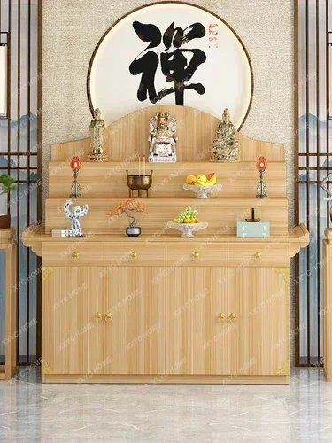 

Altar Incense Burner Table Buddha Shrine Household Middle Hall Prayer Altar Table Three-Layer Incense Fire