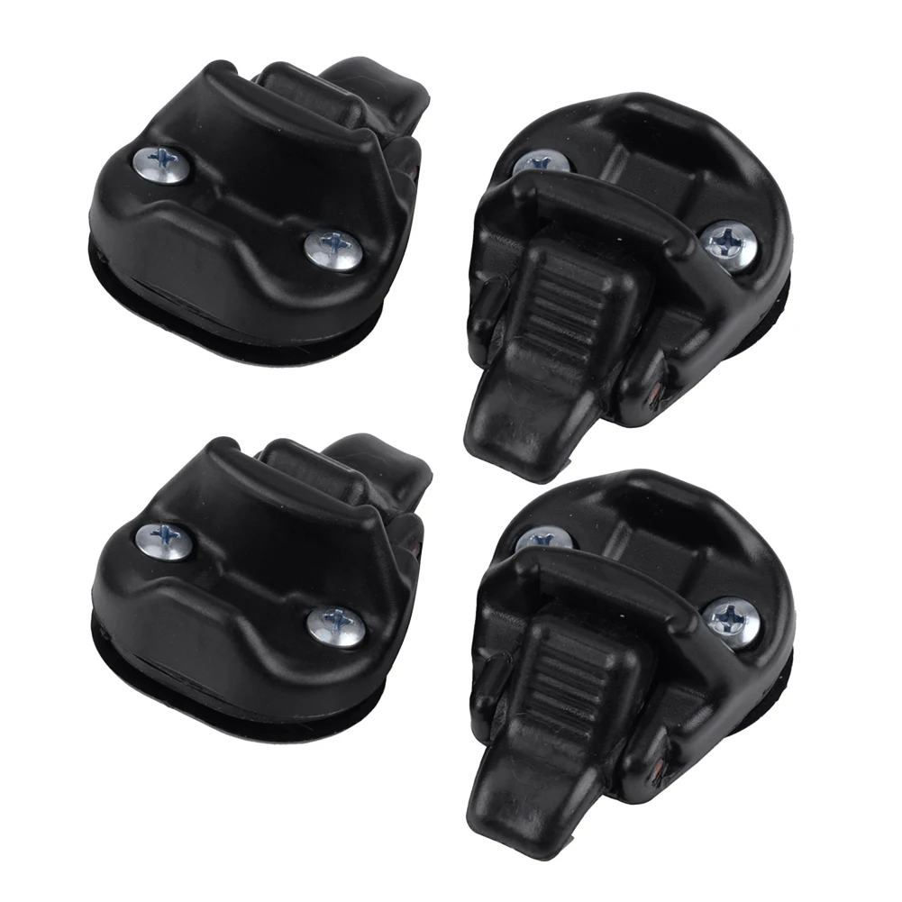4pcs/Set Window Glass Latch Lock Buckle Clip Fit for Hyundai H100 Grace Mitsubishi L300 L400 Pajero Black Plastic