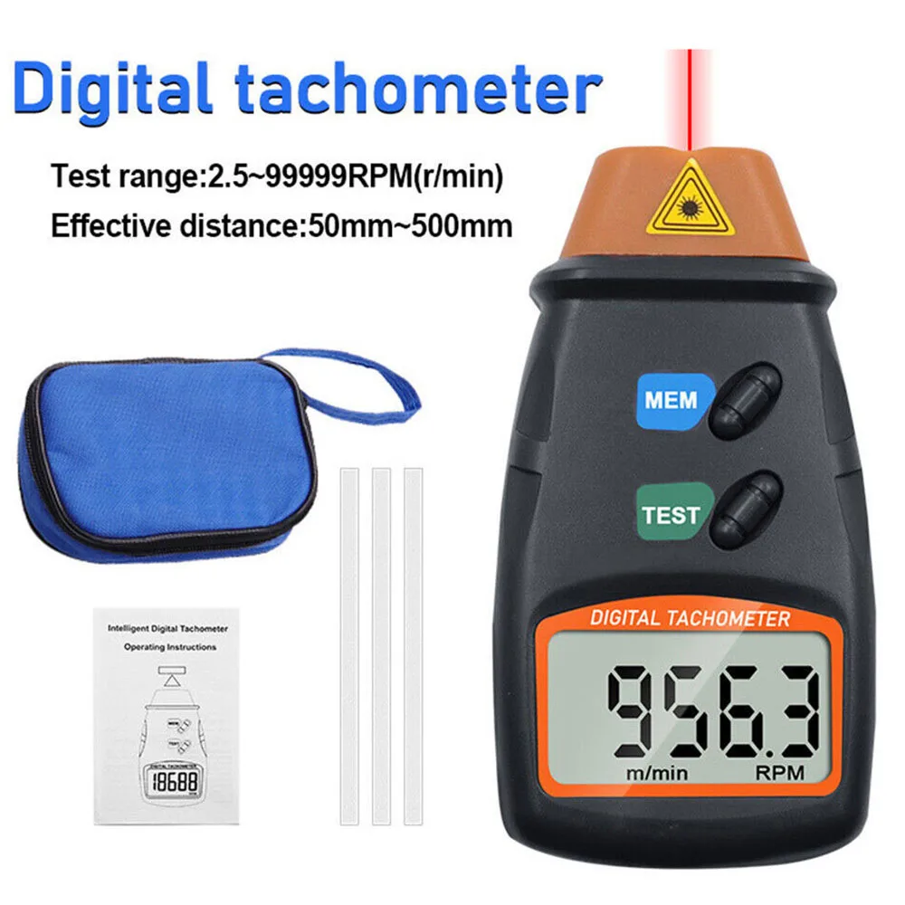 Infrared Tachometers Wide Range Applications Rotate Speed Tester For Machine