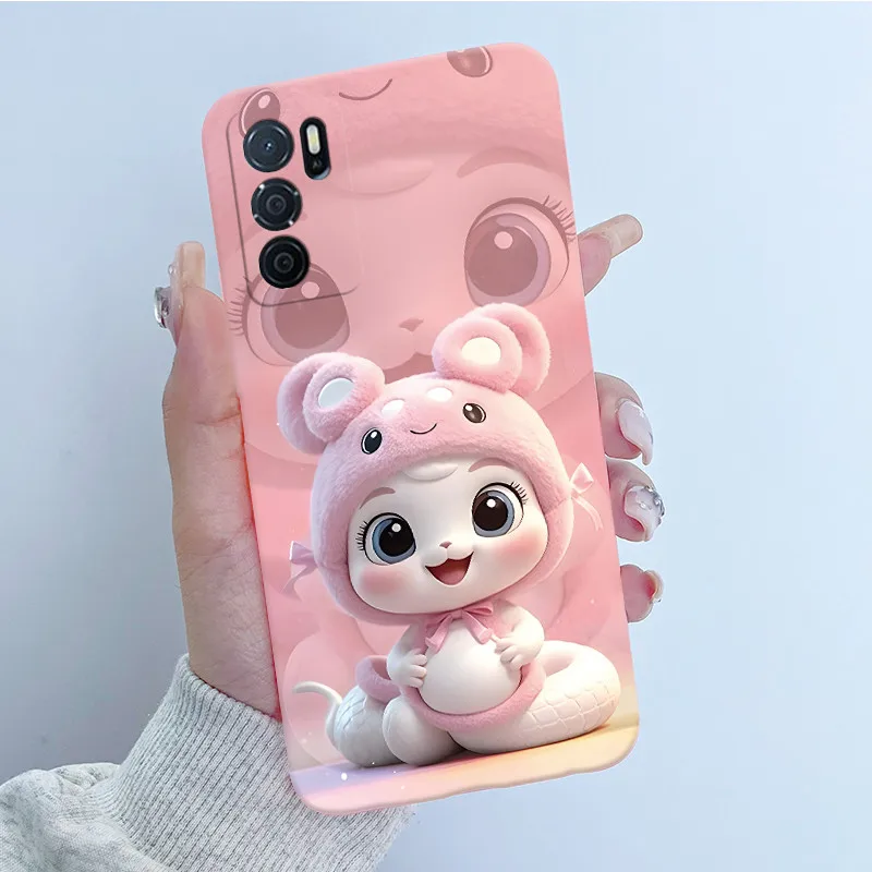 For OPPO A54S Case CPH2273 Phone Cover Pretty Flower Cartoon Soft Silicone Funda For OPPO A16 A16S CPH2269 CPH2271 A 16S Bumper