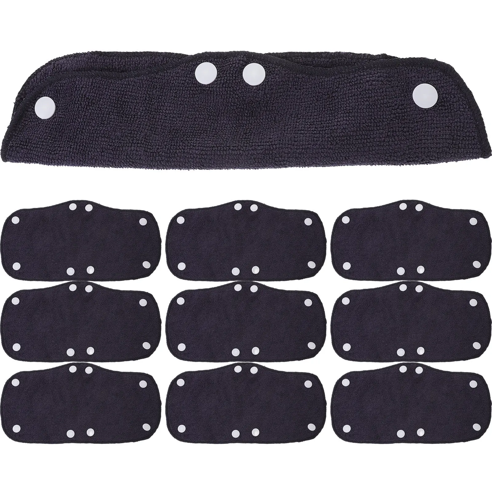 10Pcs Hard Hat Sweatband Replacement Liner Soft Breathable Polyester Sweat Absorbing Comfortable Fit for Safety Hard Hats