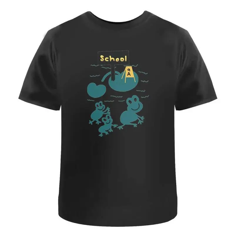 

Frogs Going To School' Cotton T Shirt Ta044314
