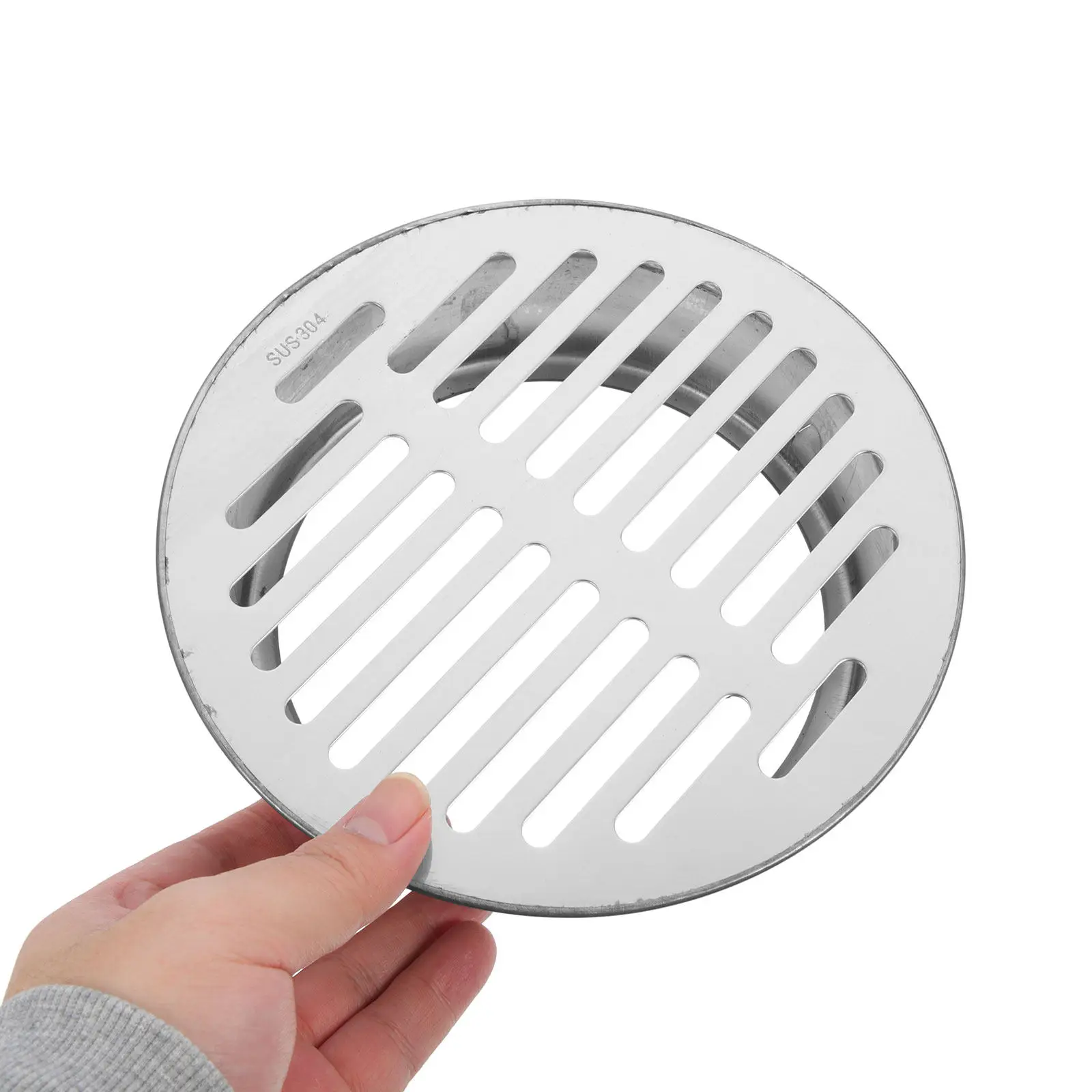 

Stainless Steel Floor Drain Cover 304 Grade Rust Proof Deformation Resistant Easy Install Drain Strainer for Garden Balcony Yard