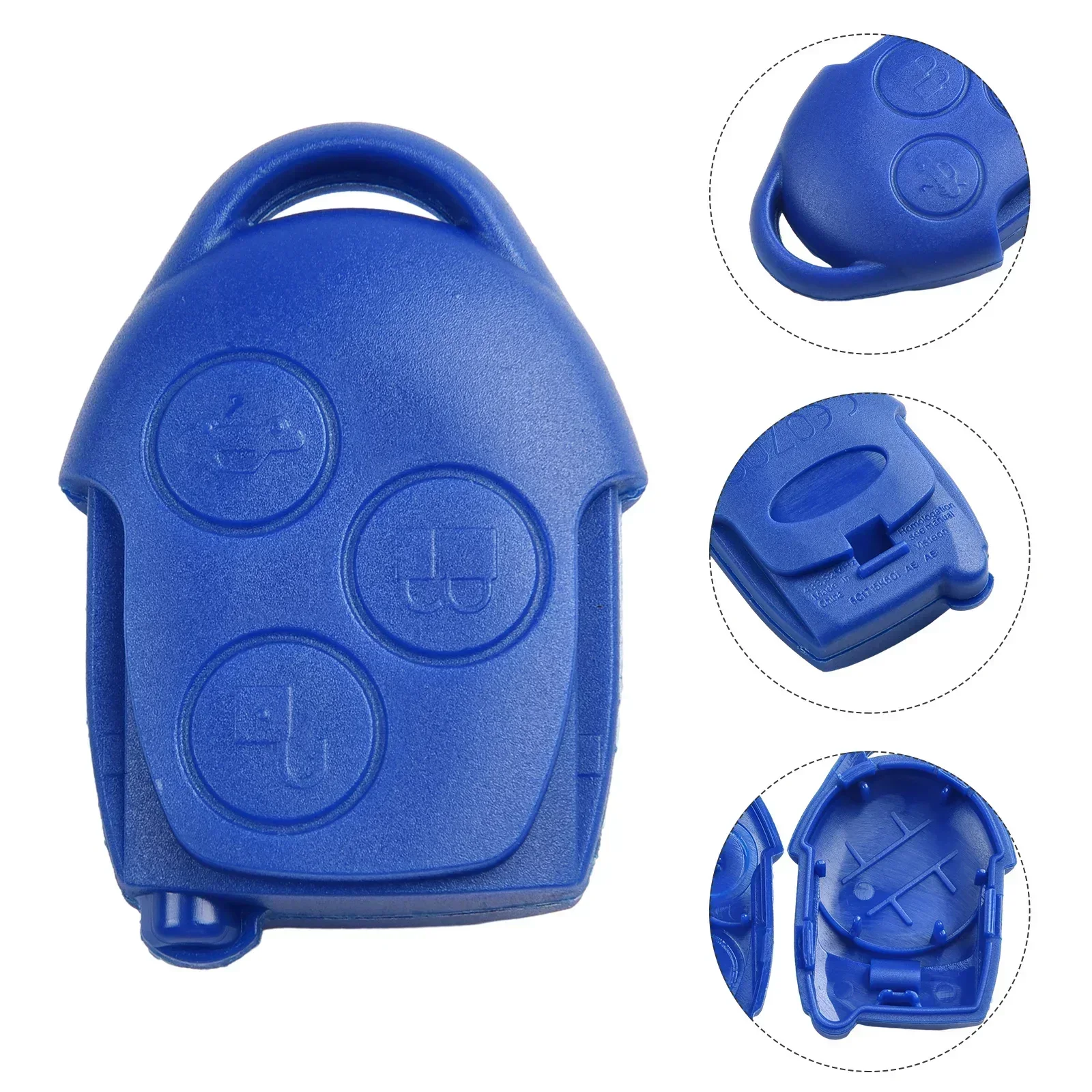 3 Buttons Car Key Shell Case For Ford Transit Connect Mk7 Blue Remote Key Fob Case Replacement Shell Car Accessories