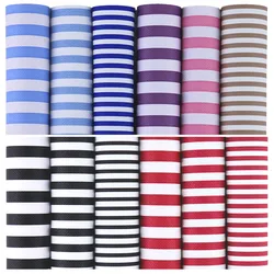 Black White Stripe Faux Synthetic PU Artificial Leather Fabric For Hair Bows Bags Earring Material DIY CN057