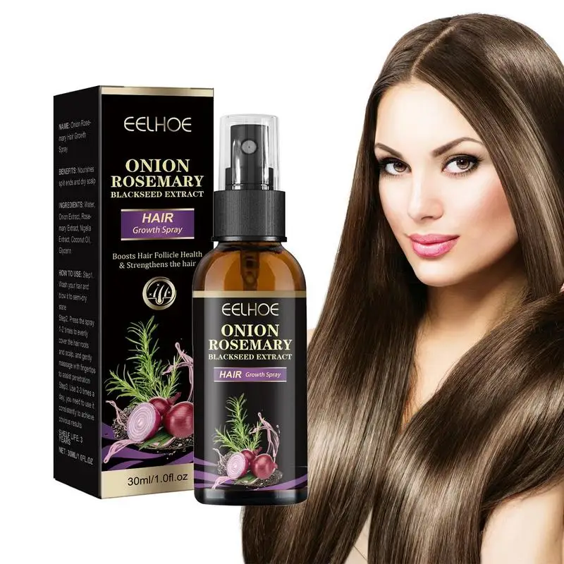 30ml Hair Growth Spray Onion Rosemary Dense Anti Hair Loss Essence Fast Growing Hair Care Hair Growth Spray for Men Women #W0
