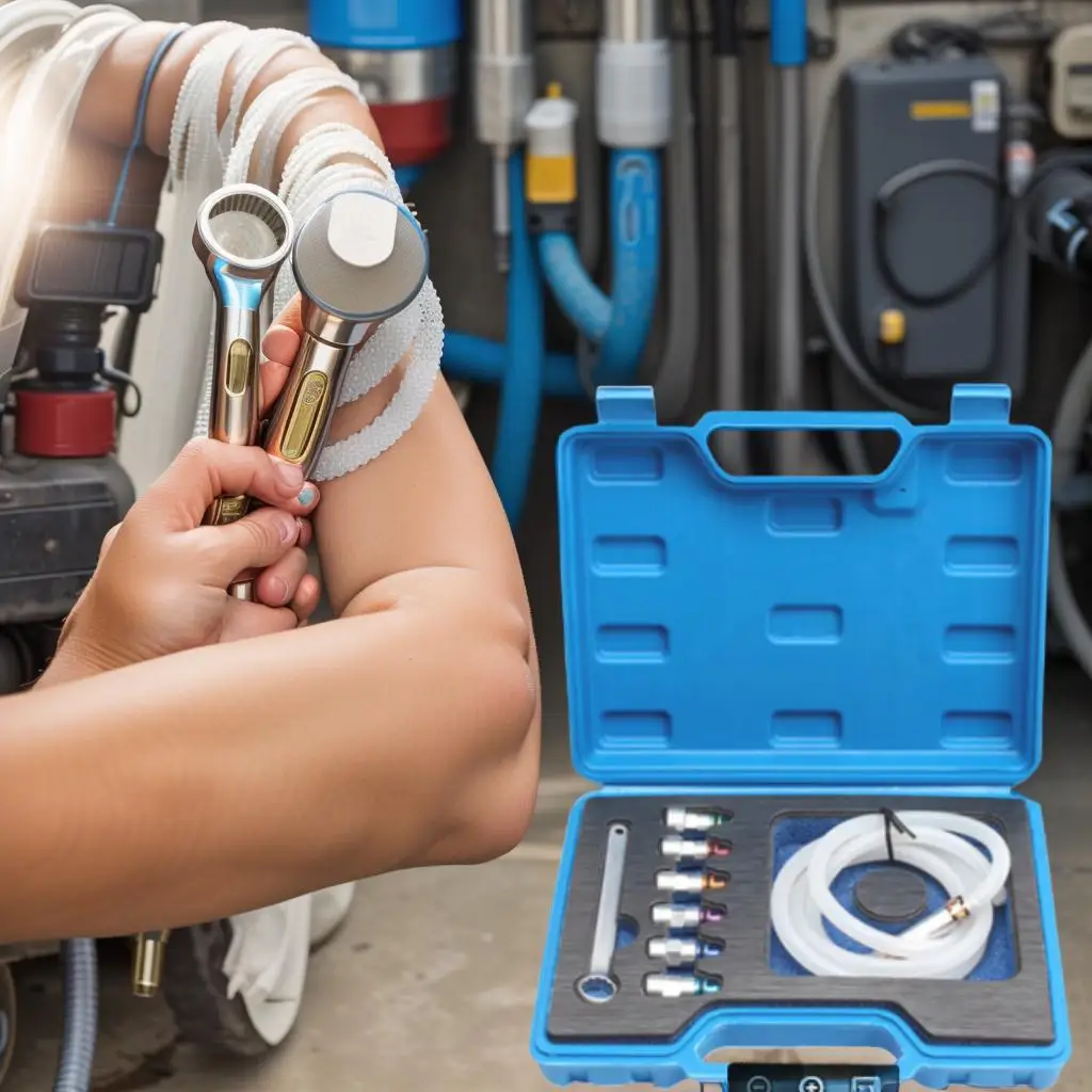 

Набор инструментов для прокачки тормозной жидкости с силиконовым шлангом длиной 1,2 м, клапаном, ключом для прокачки тормозной жидкости и силиконовым шлангом для ремонта автомобилей