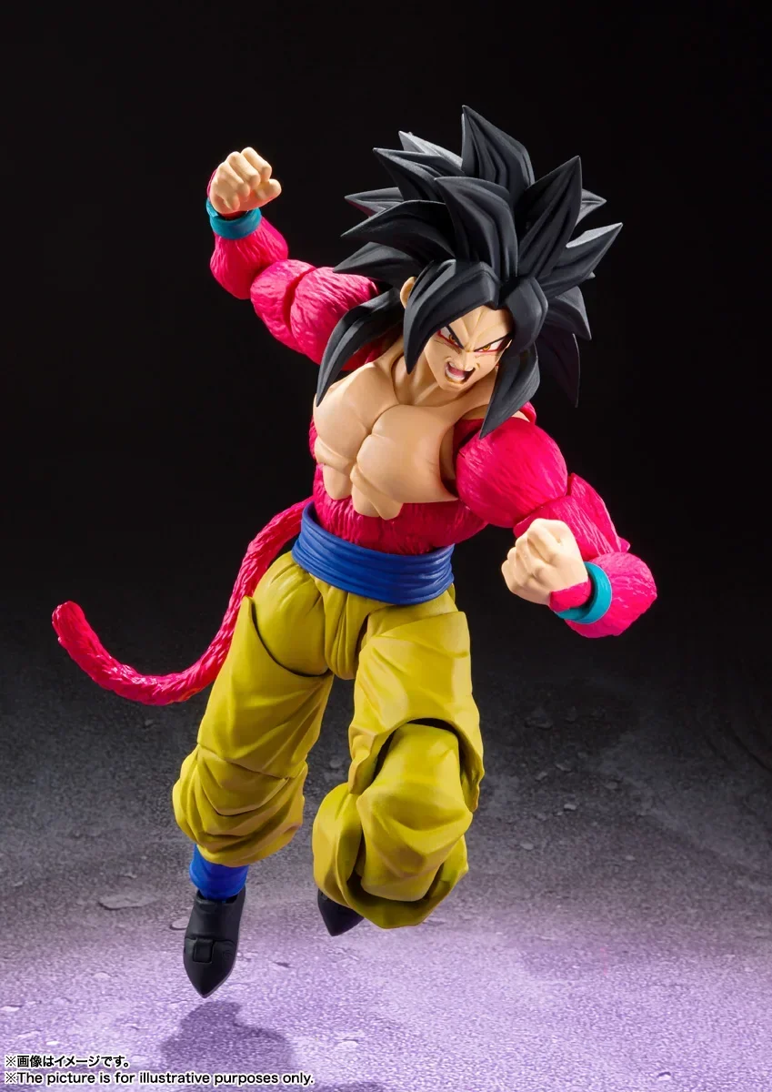 Original Dragon Ball Z SHF SH FIGUARTS Super Saiyan 4 DBZ SSJ4 Son Goku Action Figure Anime Figurals Brinquedos Toy Model view 5