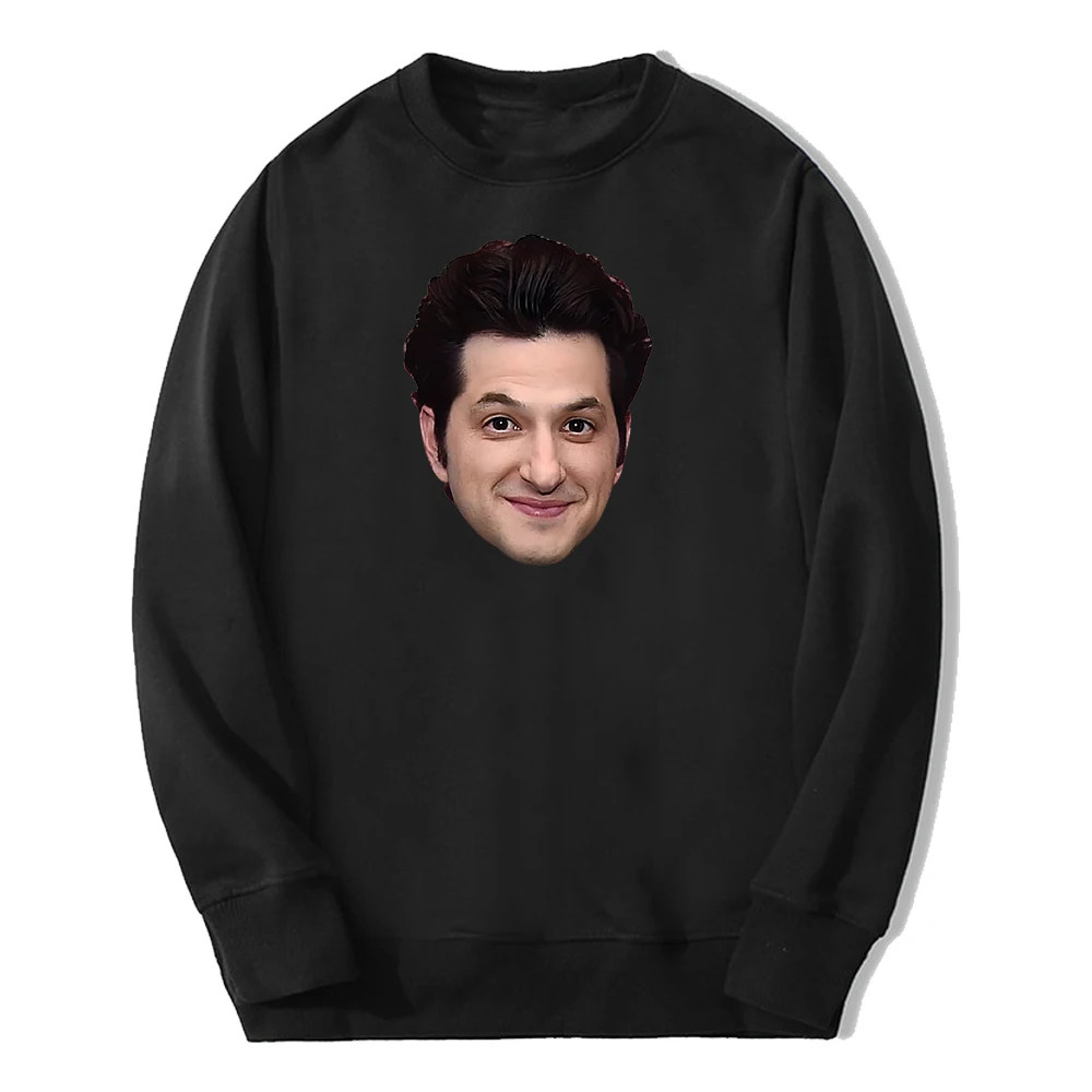 Ben Schwartz Portrait Graphic Crewneck Long Sleeve Streetwear Women Men Sweatshirt Trendy Outfits