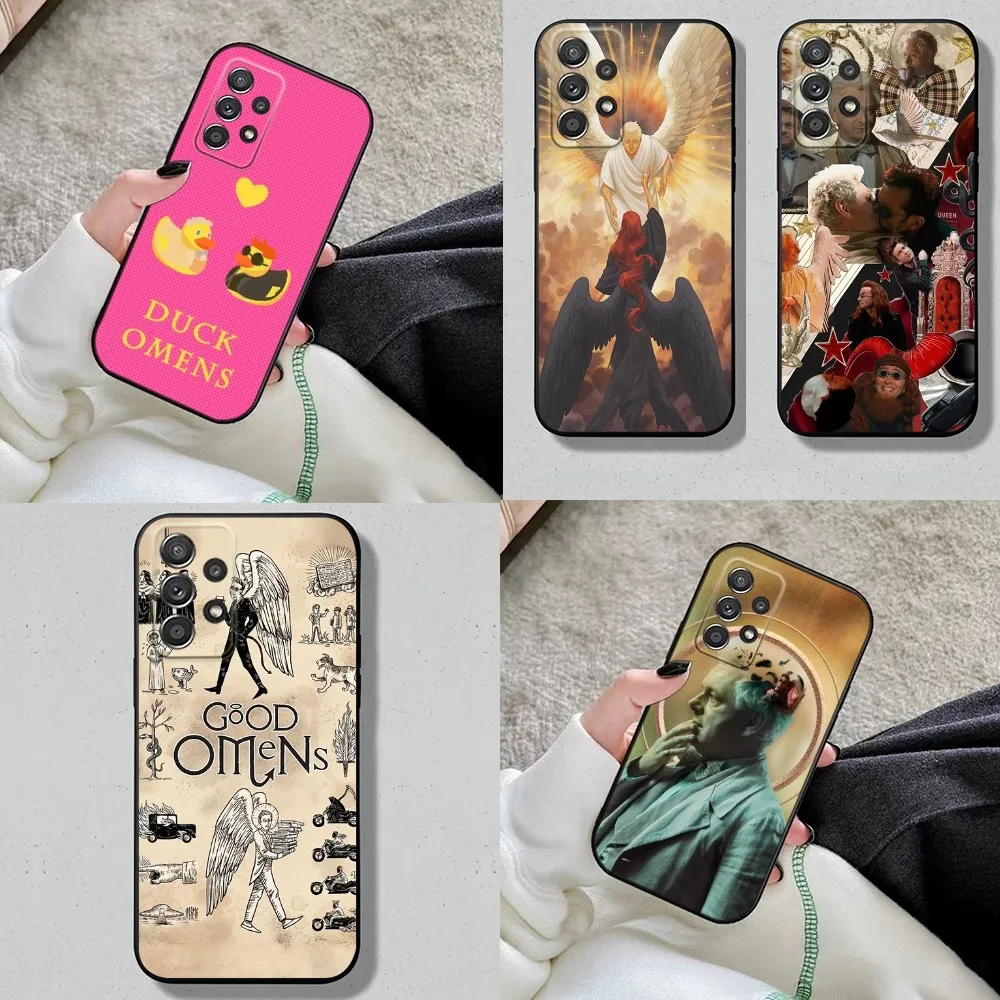 Good TV O-Omens Phone Case For Samsung S24,S23,S22,S21,S20,S10,S10E,S9 Plus FE Note 20 Plus Soft Black Cover Shell