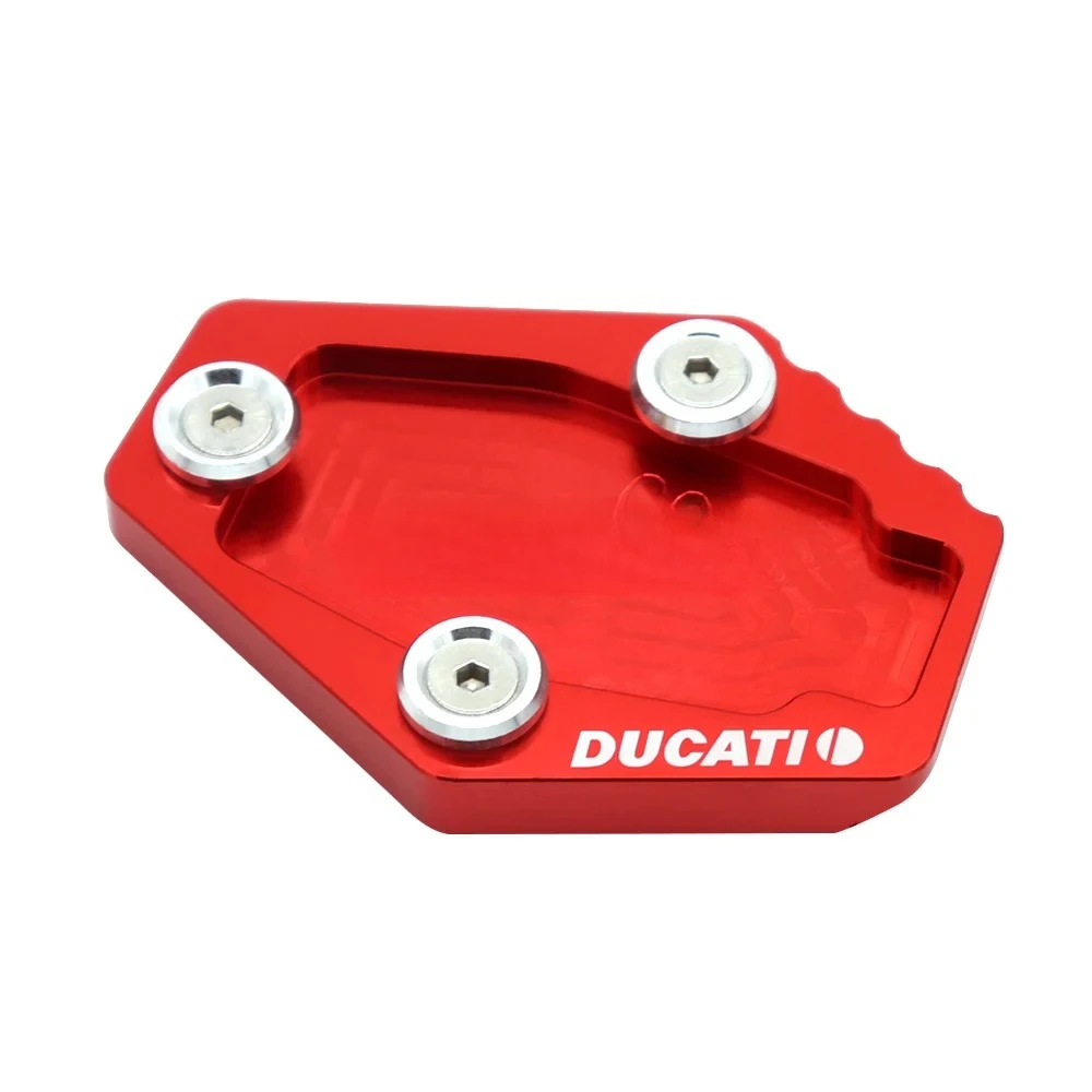 Motorcycle CNC Kickstand Foot Side Stand Extension Pad Support Plate For DUCATI MONSTER 795 796 821 1200 1200S Multistrada 1200 - Image 2
