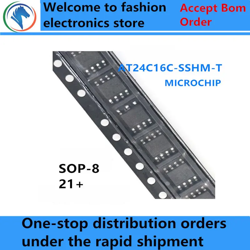 

1000PCS New and Original SOP 24C16 SOP8 AT24C16C-SSHM-T new and original AT24C16