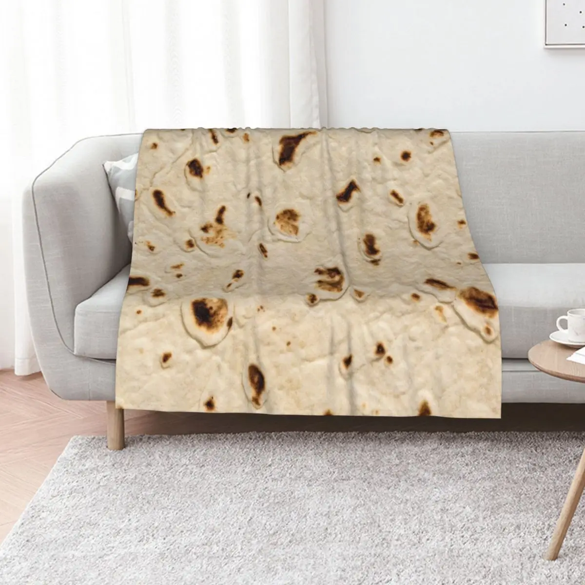 Burrito Tortilla Wrap Throw Blanket funny gift For Sofa Thin Decorative Sofa Winter beds Summer Furry Blankets